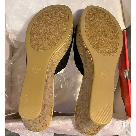 New Lindsay Phillips Devon Wedge Platform Sandals Sz 9 with 2 extra new intercha - Picture 3 of 7